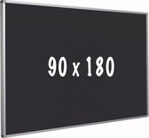 Prikbord kurk PRO Donovan - Aluminium frame - Eenvoudige montage - Punaises - Zwart - Prikborden - 90x180cm