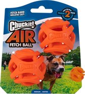 Chuckit! Breathe Right Fetch Ball - Hondenspeelgoed - Hondenbal - Drijvend - Medium - Ø6 cm - Oranje - 2 Stuks