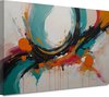 Zwart, wit, oranje, rood, blauw