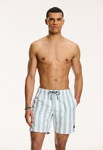 Shiwi SWIMSHORTS Regular fit broad stripe - dust green - L