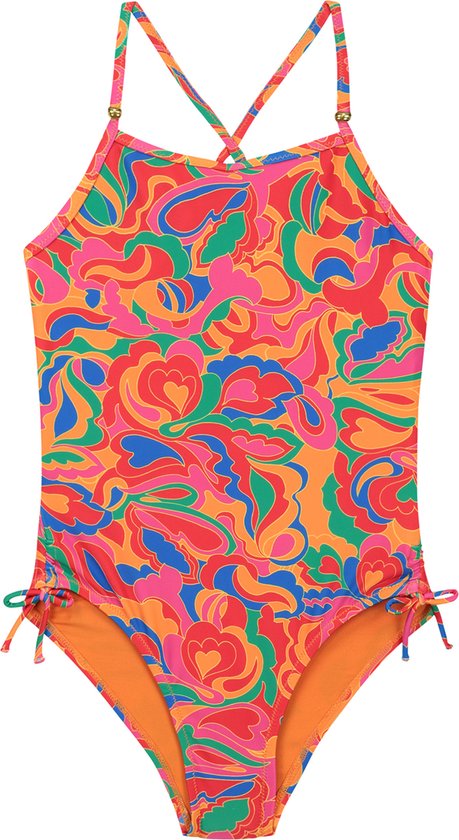 Shiwi Swimsuit LOIS SCOOP - orange sun groovy love - 158/164