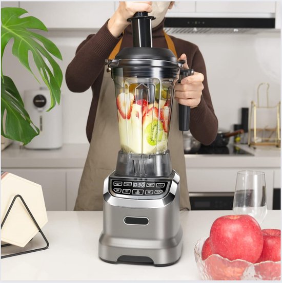 Krachtige 2-in-1 Blender met 2000 Watt - 1,85 Liter & 600ml Smoothie Maker - Matgrijze Blender van Frigidaire — afbeelding 2