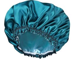 foto van Douchemuts Dames - Shower Cap - Droog haar - Douchekapje - Turquoise