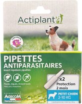 Laboratoire Agecom Actiplant Kleine Hond 2 tot 10kg anti-Vlo en Teek Pipetten