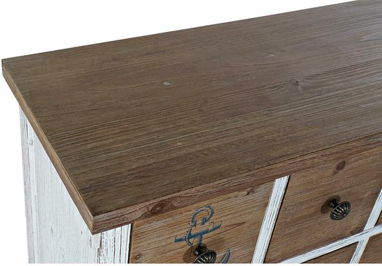 Console DKD Home Decor Wit Zwart Spar 104 x 35 x 80,5 cm