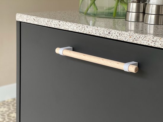 Home 3D - WoodGrip Handgreep Stracciatella 192MM - Keuken handgreep - Kast handgreep - Duurzaam