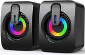 Trendélec Computer Speakers | PC Sound Box | USB | LED | Stereo Microfoon