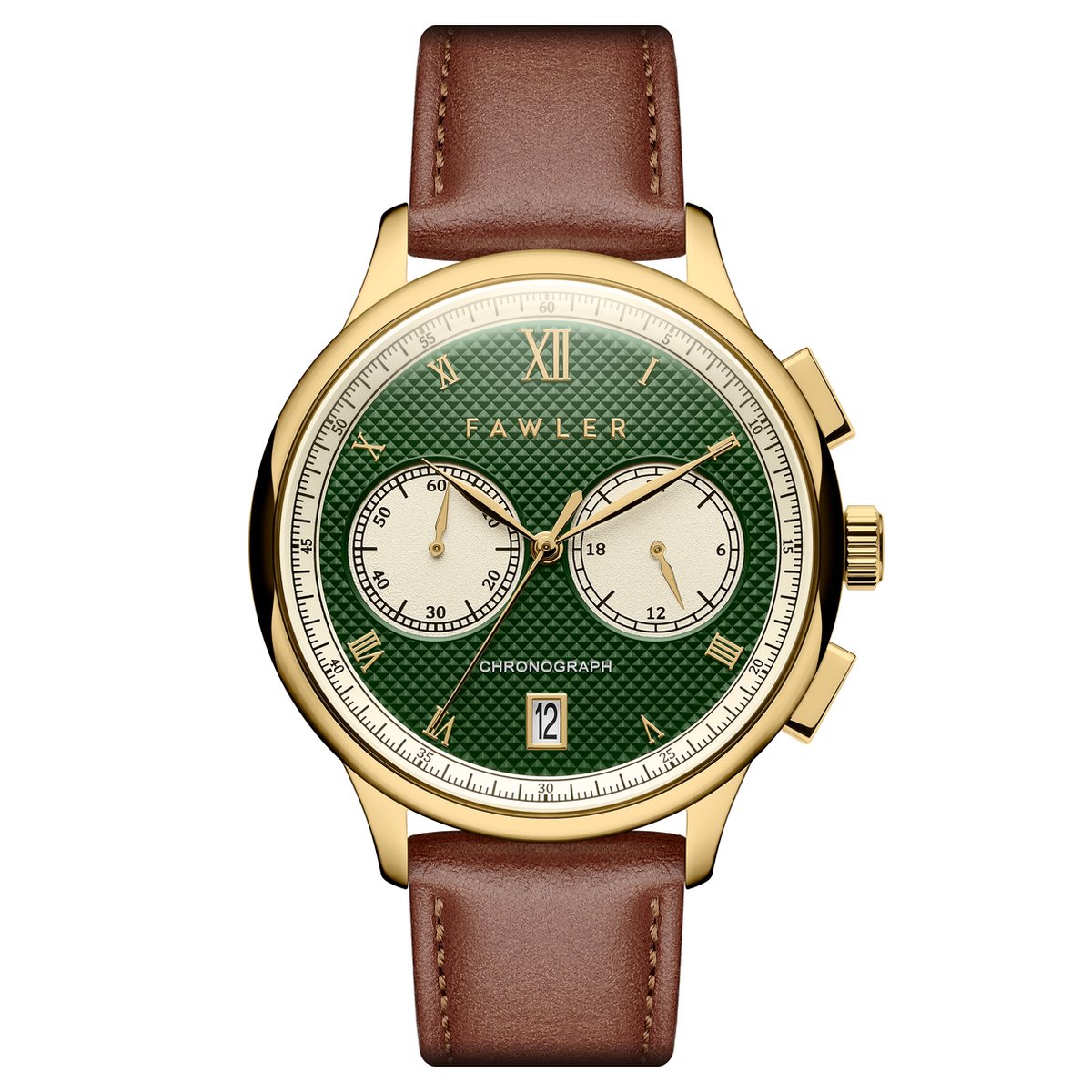 Cicero | Groen Vintage Chronograaf Horloge