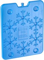 Cepewa Plat groot koelelement - blauw - kunststof - 800 ml - 25 x 32 cm - Koelblokken/koelelementen voor koeltas/koelbox