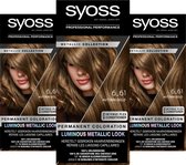 Bol.com SYOSS Metallics - 6-61 Autumn Gold - Permanente Haarverf - Haarkleuring - 3 Stuks aanbieding