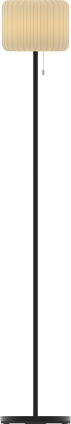 Calex Zonne-energie Vloerlamp Latina - Oplaadbaar - Staande lamp voor Buiten - Draadloos - Dimbaar - Warm Wit Licht & RGB - Waterdicht - Decoratie voor Tuin - Sfeerverlichting - Zwart