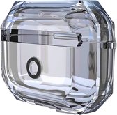 Ainy - PODS3 Diamant Hoesje met sleutelhanger - Geschikt voor Apple Airpods 3 | case met keycord | schokbestendig | Uitsparing voor oplaadpoort & draadloos opladen ondersteund