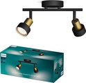PHILIPS HUE Conduit Opbouwspot met 4 Lichtpunten GU10 (Goud/Zwart) Wit en Gekleurd Licht | Hue PHILIPS HUE Conduit Opbouwspot met 4 Lichtpunten GU10 (Goud/Zwart) Wit en Gekleurd Licht | Hue