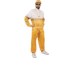 Fout Bierprint Bierfles Trainingspak Bier Schuimende Pint Kostuum | Medium | Verkleedkleding - Carnaval kostuum heren
