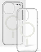 VOTIQ® Telefoonhoesje geschikt voor MagSafe - Case Magnetisch Transparant/ Doorzichtig - Apple iPhone 15 PRO