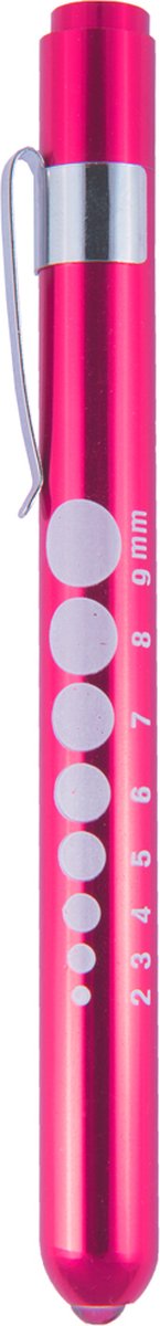 Goedkoopste Hospitrix LED Ooglampje Roze - Inclusief Batterijen - Aluminium - Penlight - Medisch - MDR Gecertificeerd - Zaklamp