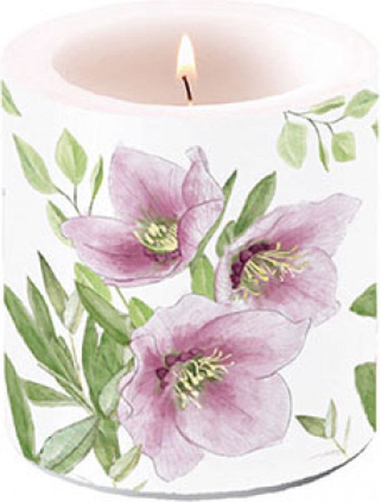 Classis helleborus- Ambiente-kaars-small-kerstroos