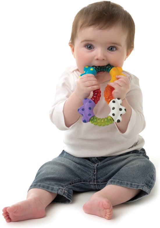 Playgro - Klik & Draai Rammelaar - Rammelaar - Bijtrammelaar - bijtring - Baby speelgoed - bijtspeeltje - Grijpspeelgoed - Speeltje - Baby rammelaar van Playgro — afbeelding 3