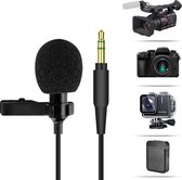 Lavalier Microfoon voor Stemversterker Draagbare Actiecamera SLR-camera's Omnidirectionele Condensatormicrofoon met Clip Reversmicrofoon Gebruikt voor Vergaderopname Podcast 3.5mm Plug