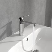 Villeroy & Boch Architectura Eengreeps wastafelkraan met trekstang-afvoergarnituur - chroom