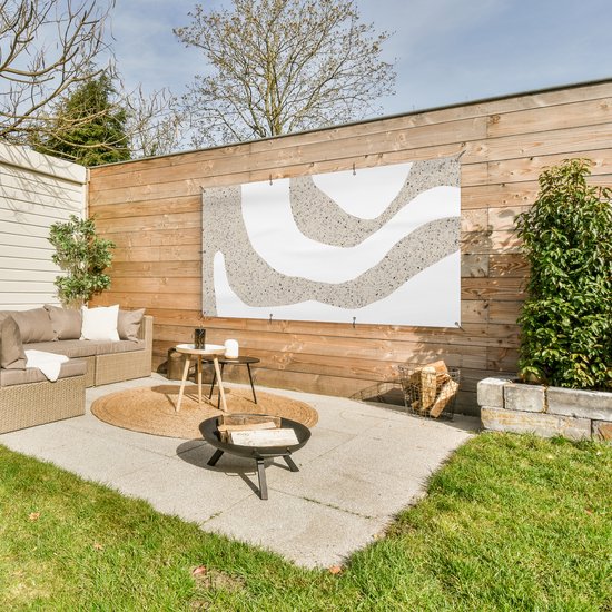 Affiche de clôture Abstrait - Glitter - Design - 200x100 cm - Toile de jardin