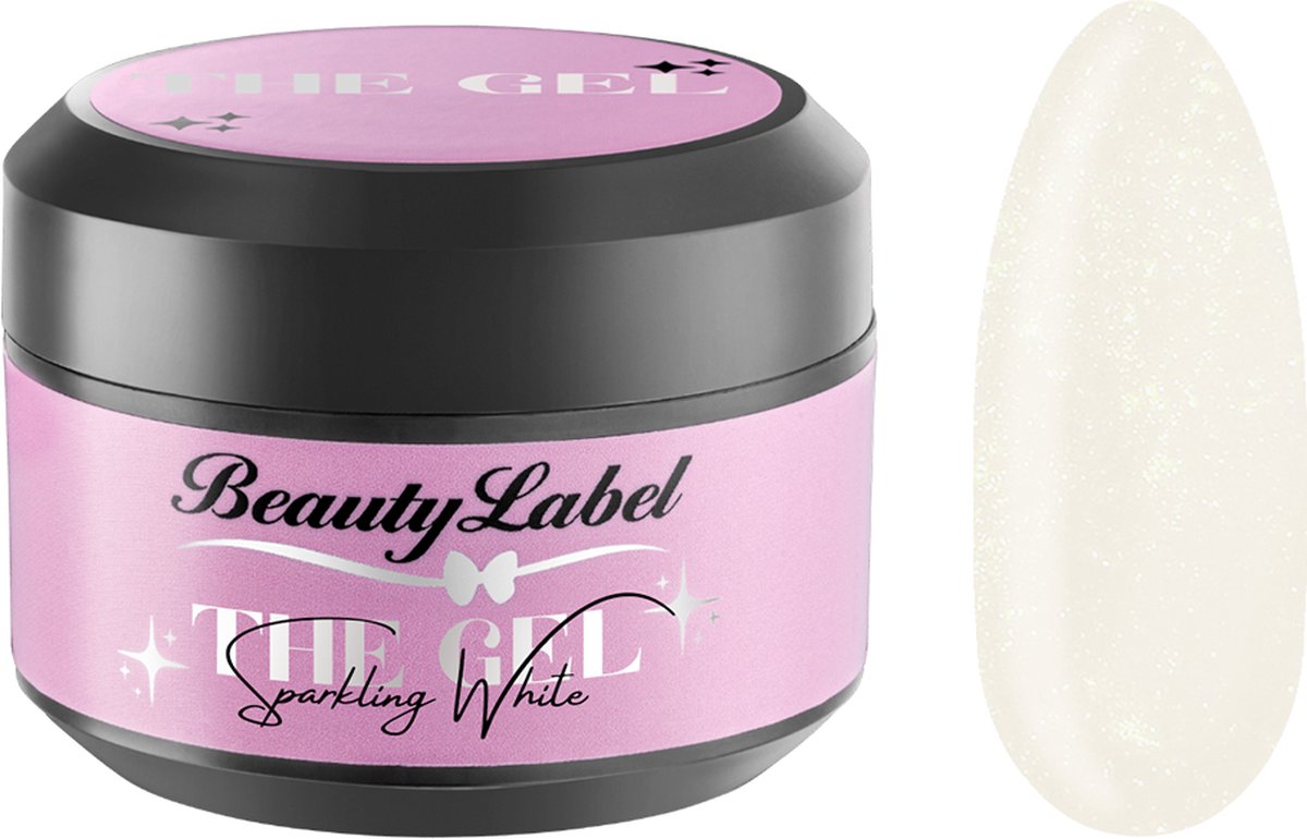 Goedkoopste Beauty Label - Builder Gel - Sparkling White - 30g