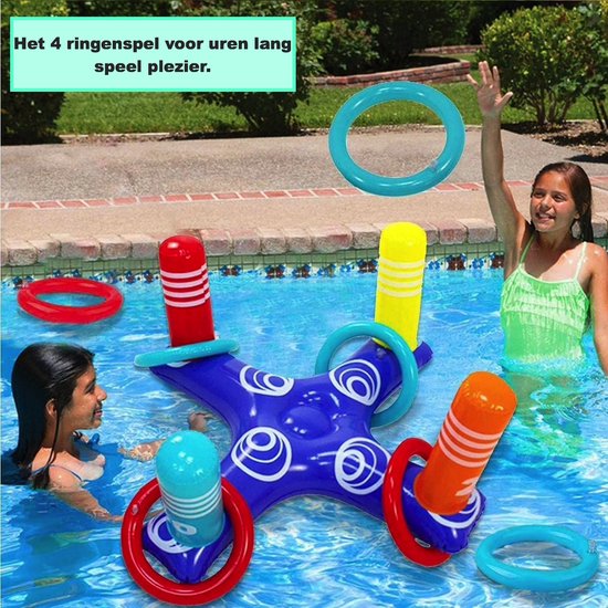 Opblaasbaar  - Spel - Water Fun - Water Plezier - Zomer - Zwembad - trendy - Hip - Spelen - Water Pret - WaterSport - ringen Spel