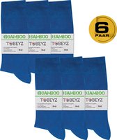 6 Paar Bamboe Sokken - Bamboelo Sock - Maat 39-42 - Marine blauw- Naadloze Sokken