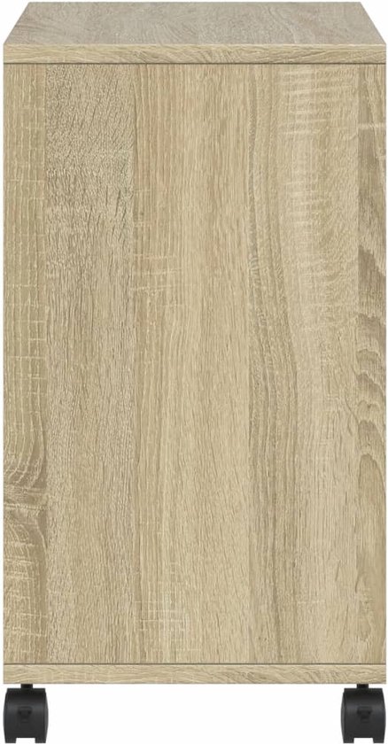 vidaXL Bijzettafel 55x38x45 cm bewerkt hout grijs sonoma