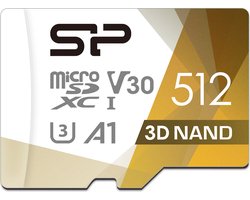 Silicon Power - Superior Pro - Micro SD Kaart - Inclusief SD Adapter - UHS-I U3 V30 4K A1 - 512GB