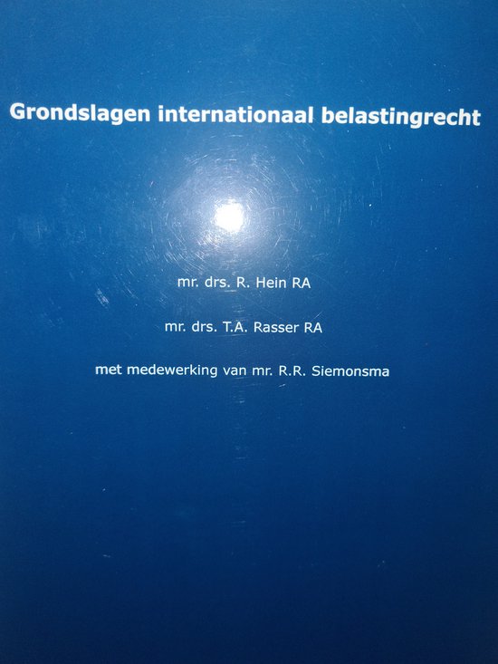 Grondslagen internationaal belastingrecht - cover