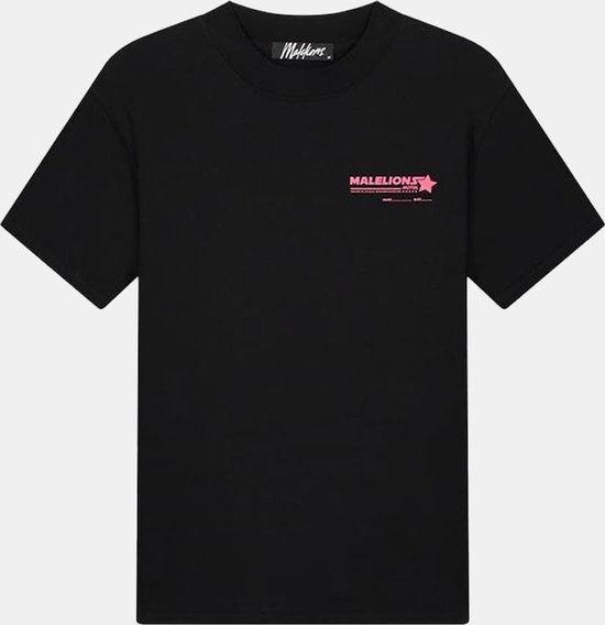 Malelions Hotel T-shirt zwart / combi, M