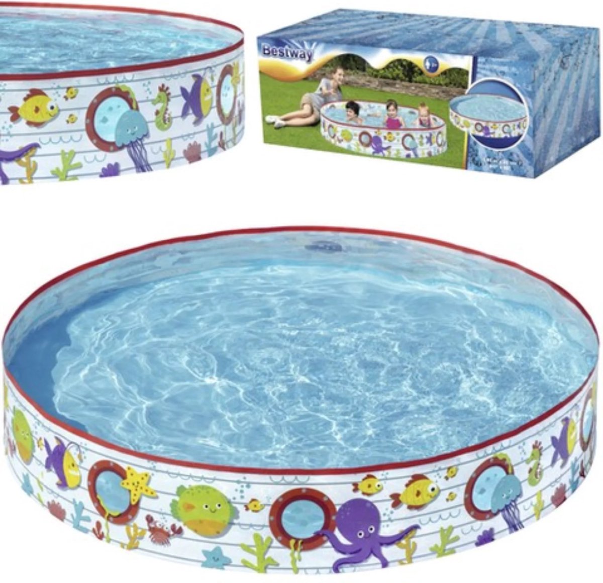 Bestway Opblaasbare Zwembad 152x25 cm - Perfect voor Kinderen — afbeelding 7