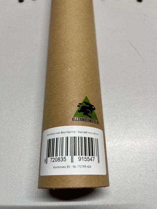 Allernieuwste.nl® Grondboor voor Boormachine Staal ø40 mm x 45 cm Bollenboor Bollenpoter Grond Boor Slangenboor - Staal 40 x 450 mm %% — afbeelding 5