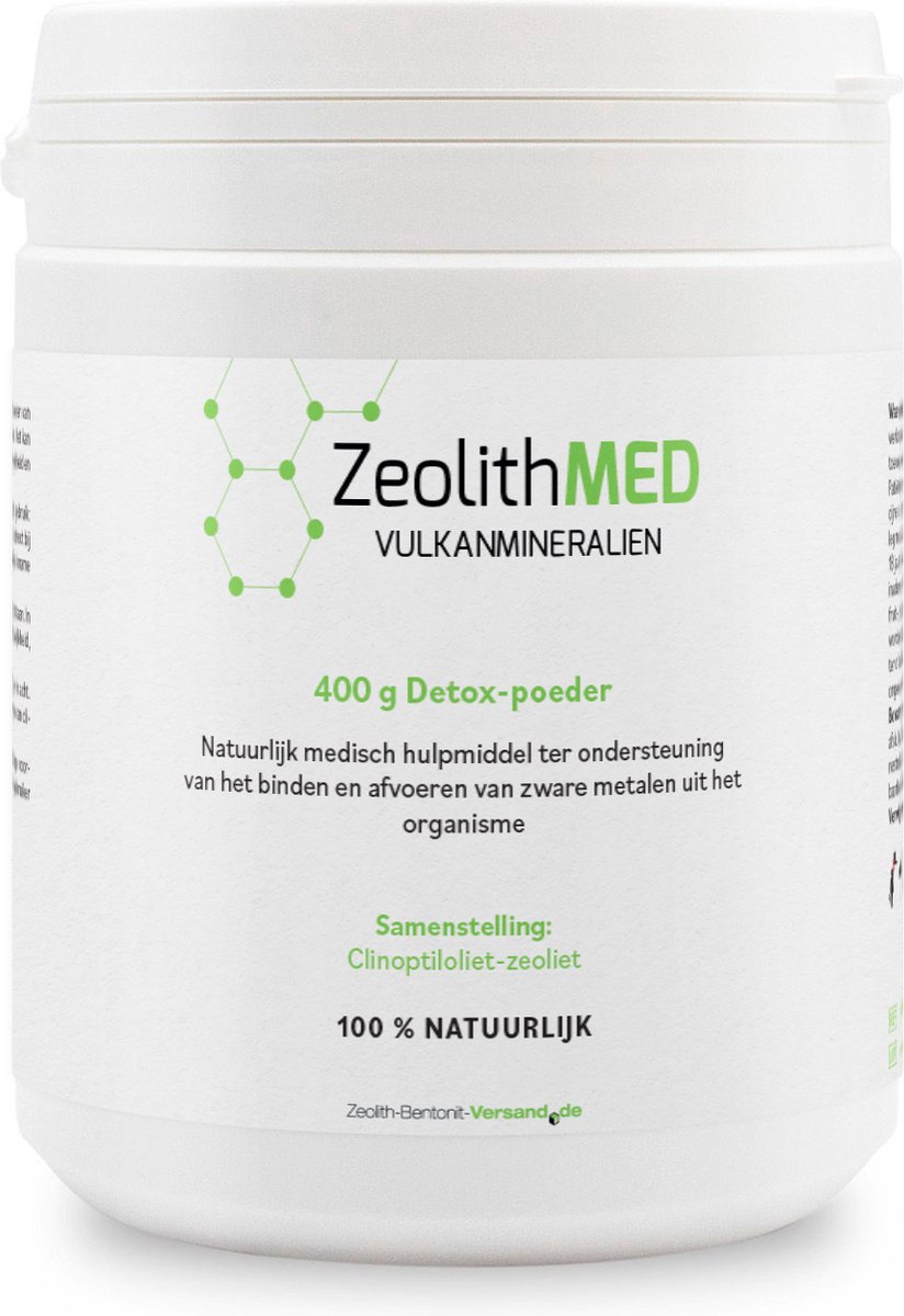 Goedkoopste ZeolithMED Vulkaanmineralen Detox – Zeoliet Poeder 400g – 100 Natuurlijk Medisch Hulpmiddel – Vermindert Vermoeidheid en Hoofdpijn