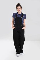 Hell Bunny - Elly May Tuinbroek/dungaree - S - Zwart