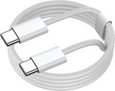 AMP Flow® USB C naar USB C kabel - 1 Meter - Gevlochten - 60W Snellaadkabel - USB-C Kabels