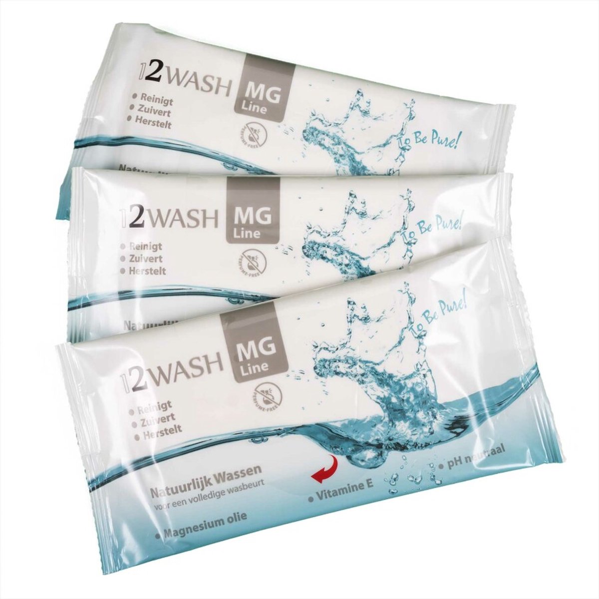wash en gloves - natuurlijke wassen- zonder parfum- 36 wasbeurten van 4 washandjes