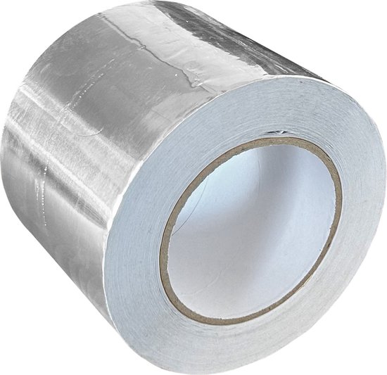 Kortpack - Aluminium Tape 100mm breed x 50mtr lang - 12 rollen - Hittebestendig - Water- en Dampdicht - Afdichtingstape - Plakband - (020.0063)