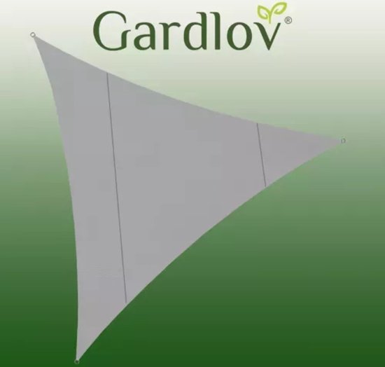 Waterdicht driehoekig zonnescherm zeil 5,2 x 5,2 x 5,2 m, 98% UV-blokkering, donkergroen, ideaal voor buiten, terras, gazon, pergola-dek, inclusief