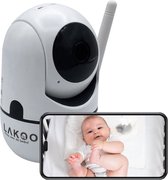 Lakoo® BabyGuard Smart - Hondencamera - uitbreidbaar - Beveiligingscamera - Babyfoon met Camera en App GRATIS - 1080p Full HD - Bewakingscamera voor Binnen Indoor - Wifi - Nachtzich - terugspreekfunctie Draaibaar