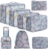 8-delige Packing Cubes, Kledingtassen, Packing Cubes, Packing Cubes, Inpaktassenset voor vakantie en reizen, Kofferorganizer, Reiskubus, Organisatorsysteem voor koffers