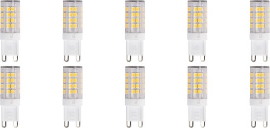 LED Lamp 10 Pack - Igia - G9 Fitting - 3.5W - Helder/Koud Wit 6500K | Vervangt 30W