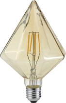 LED Lamp - Filament - Torna Krolin - E27 Fitting - 4W - Warm Wit 2700K - Amber - Aluminium