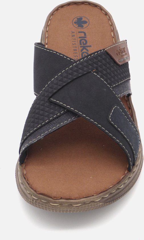 Rieker Heren Slipper - 21491-14 Blauw - Maat 42 | bol