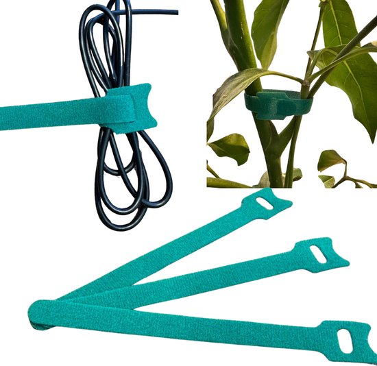 Tie Rips 20x Nylon Tie Rips met Klittenband - 15CMx13MM - Voor binden van o.a ...