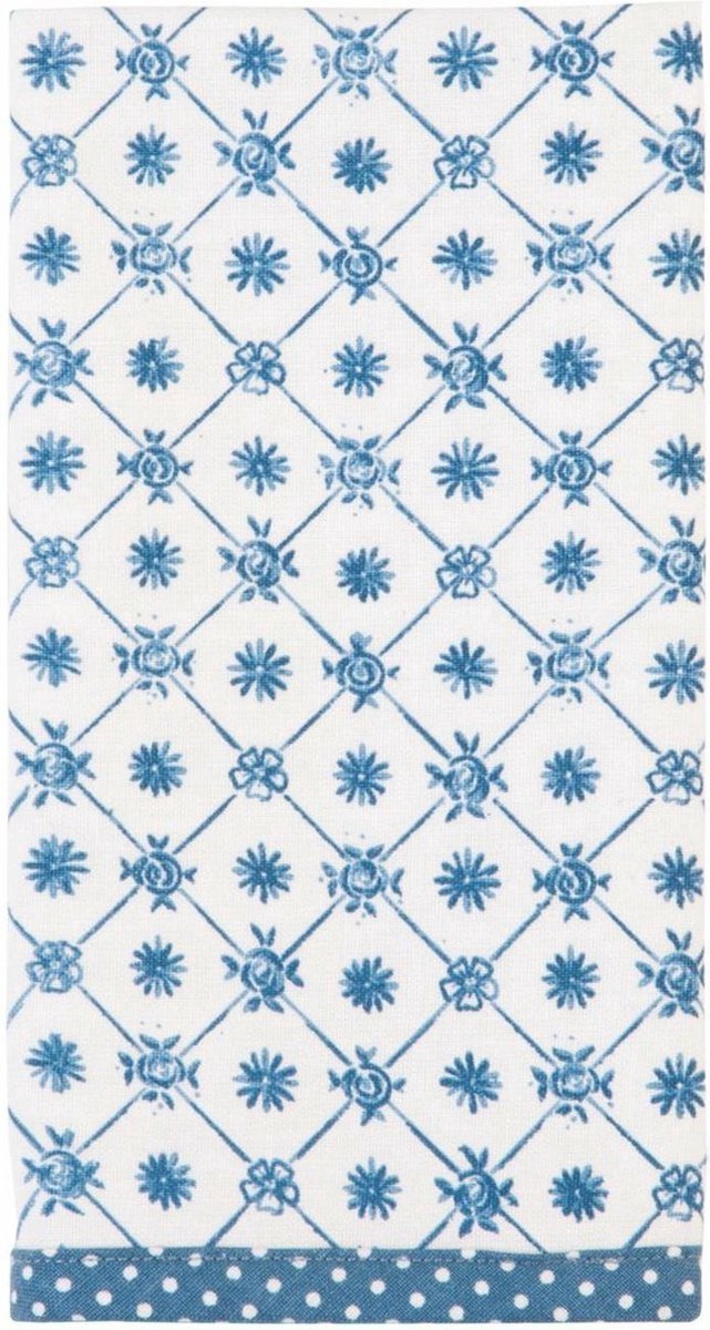 Clayre & Eef Servetten 6 stuks 40 x 40 cm SPL blauw - M x P43BL