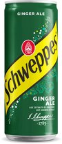 Schweppes Ginger Blikjes 33cl Tray 24 stuks Frisdrank