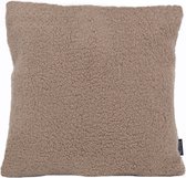 Teddy Taupe Kussenhoes | Polyester | 45 x 45 cm