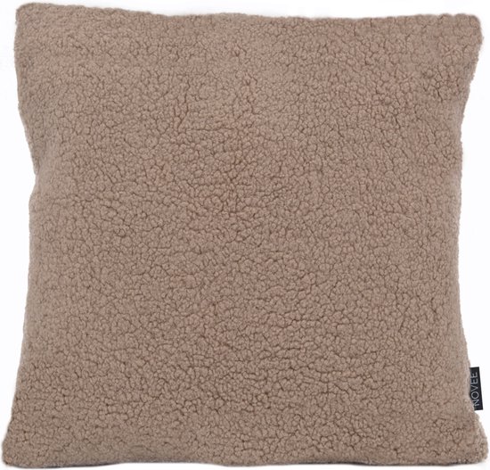 Teddy Taupe Kussenhoes | Polyester | 45 x 45 cm